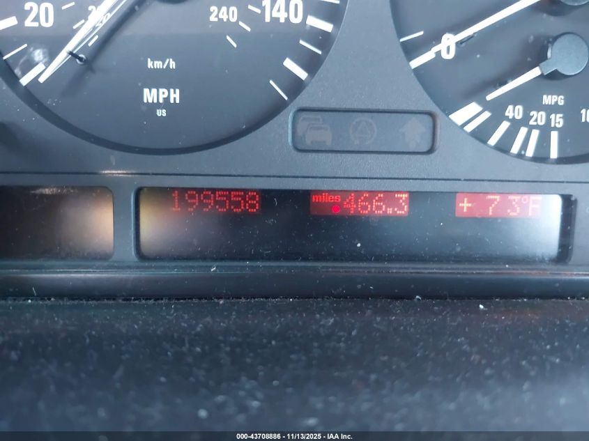 2000 BMW X5 4.4 VIN: WBAFB334XYLH03586 Lot: 43708886