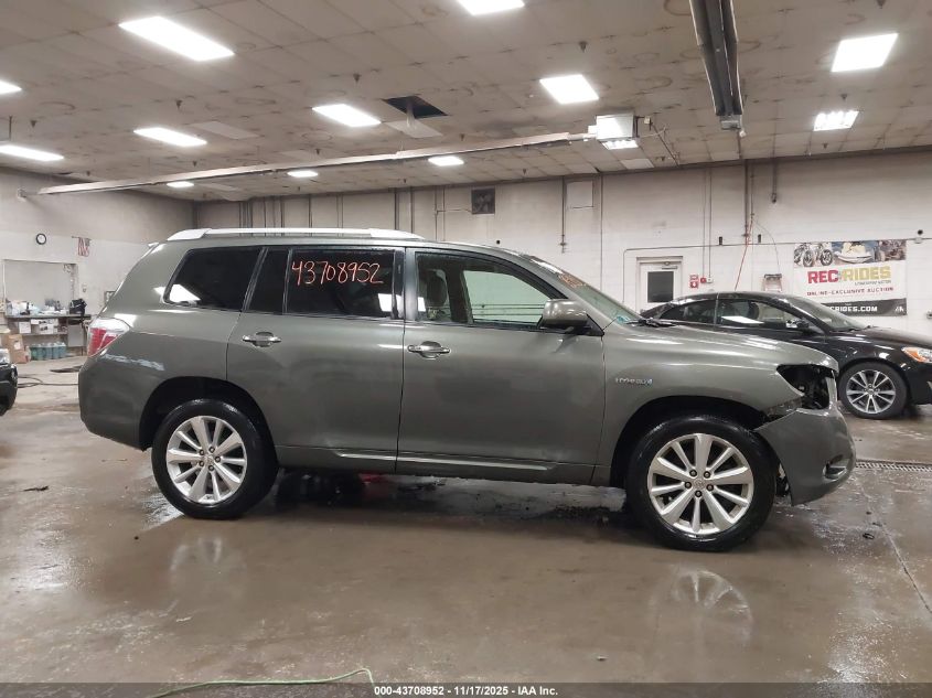 2009 Toyota Highlander Hybrid Limited VIN: JTEEW44A892033677 Lot: 43708952