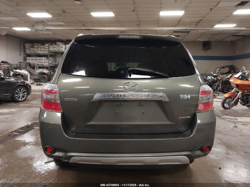 2009 Toyota Highlander Hybrid Limited VIN: JTEEW44A892033677 Lot: 43708952
