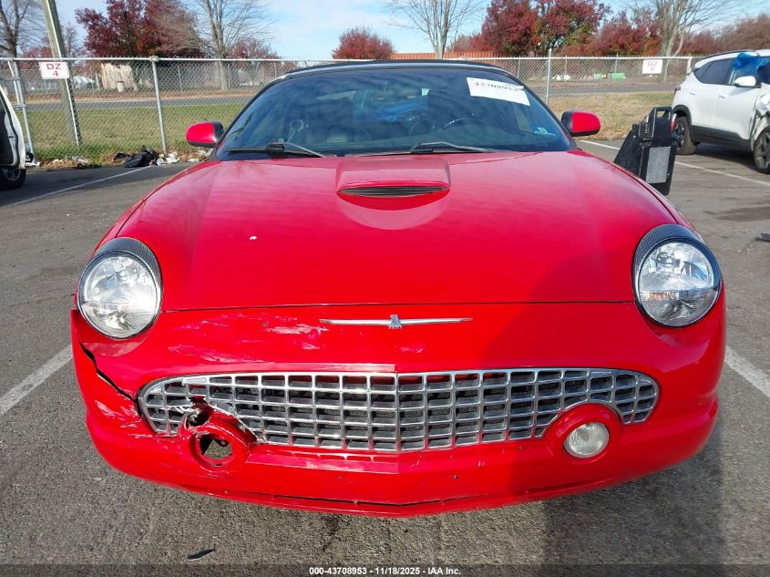 2002 Ford Thunderbird VIN: 1FAHP60A22Y114456 Lot: 43708953