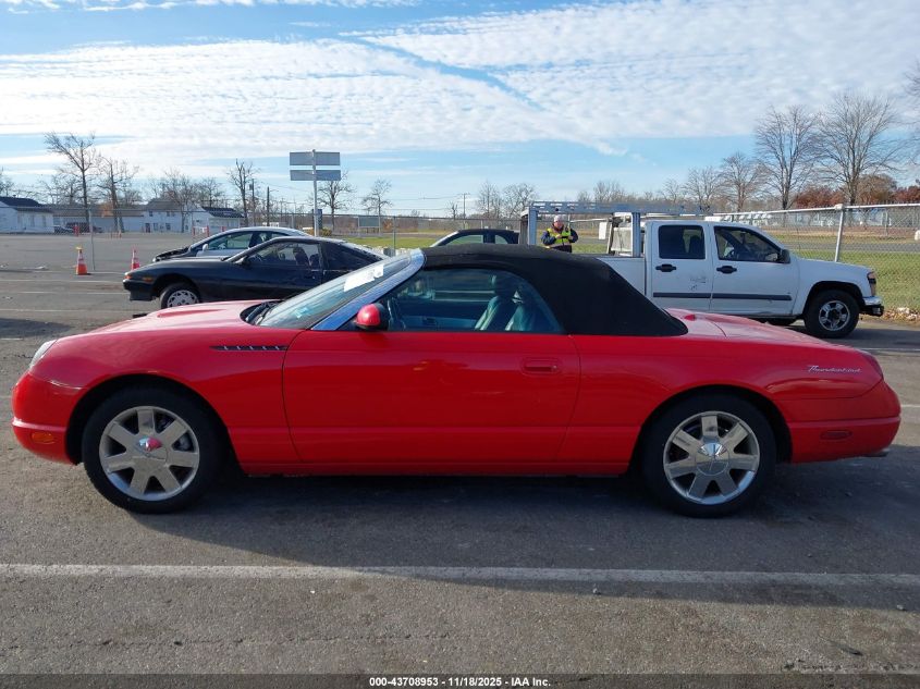 2002 Ford Thunderbird VIN: 1FAHP60A22Y114456 Lot: 43708953
