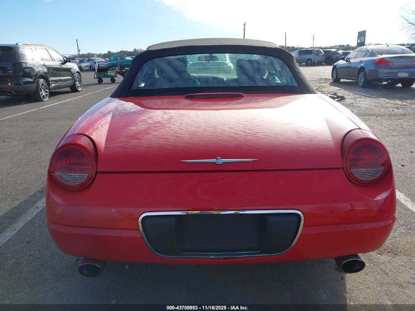 2002 Ford Thunderbird VIN: 1FAHP60A22Y114456 Lot: 43708953