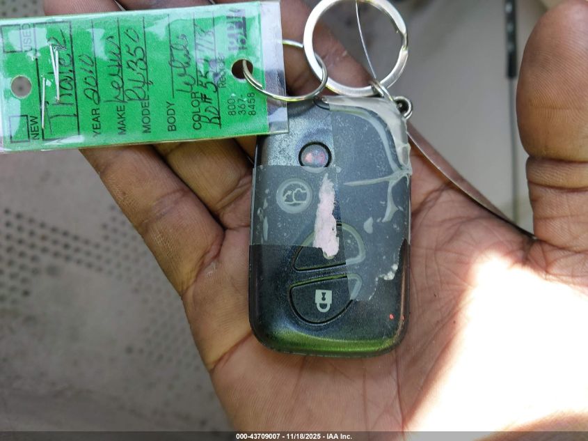 2010 Lexus Rx 350 VIN: 2T2BK1BA2AC068978 Lot: 43709007