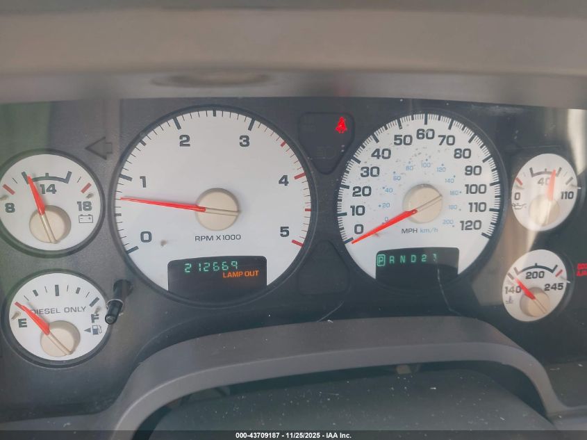 2005 Dodge Ram 2500 Slt/Laramie VIN: 3D7KS28C45G724442 Lot: 43709187