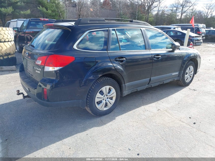4S4BRBAC0B3422222 2011 SUBARU OUTBACK photo no. 4