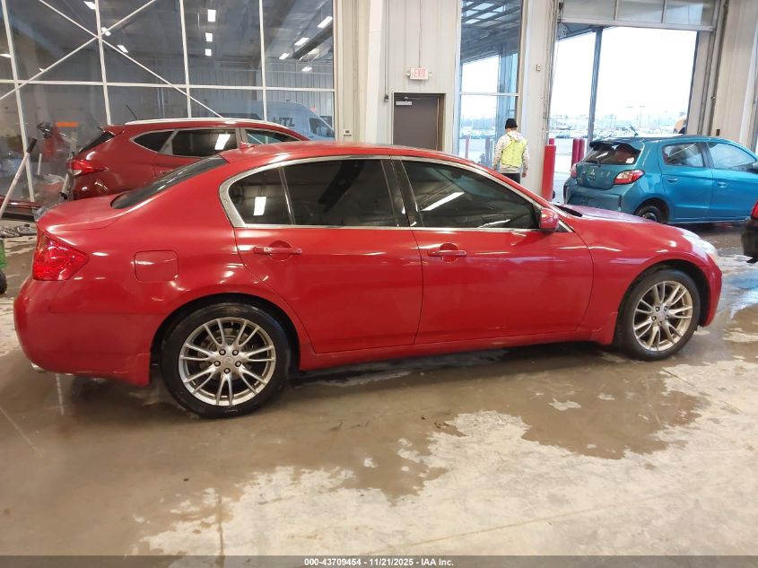 2008 Infiniti G35X VIN: JNKBV61F78M262391 Lot: 43709454