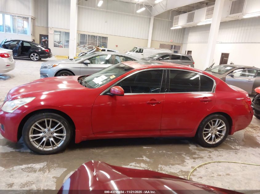 2008 Infiniti G35X VIN: JNKBV61F78M262391 Lot: 43709454