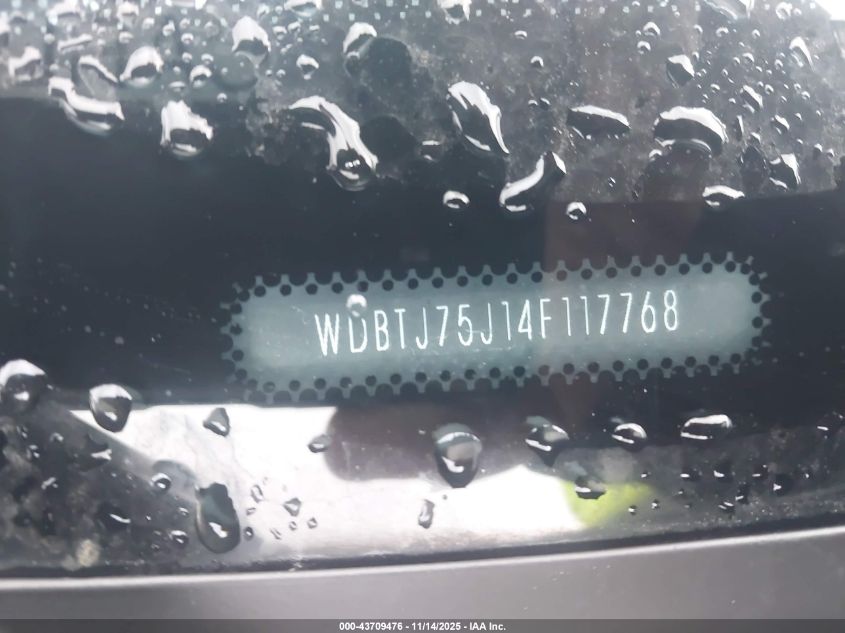 2004 Mercedes-Benz Clk 500 VIN: WDBTJ75J14F117768 Lot: 43709476