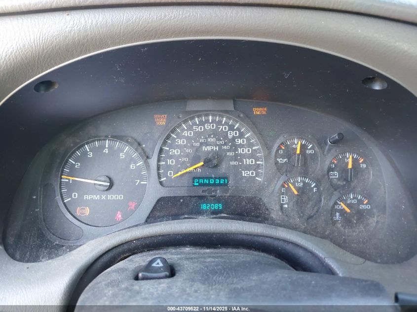 2002 Chevrolet Trailblazer Ls VIN: 1GNDS13S522489265 Lot: 43709522