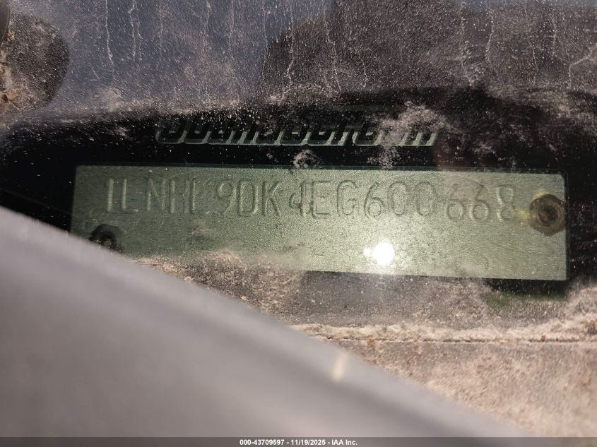 2014 Lincoln Mks VIN: 1LNHL9DK4EG600668 Lot: 43709597