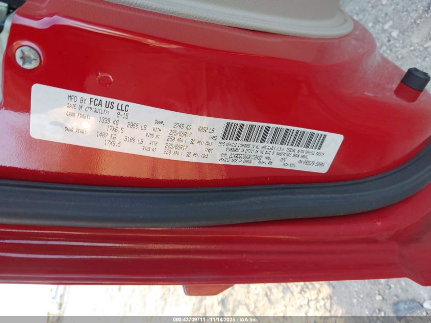 2016 Dodge Grand Caravan Sxt VIN: 2C4RDGCG6GR153432 Lot: 43709711