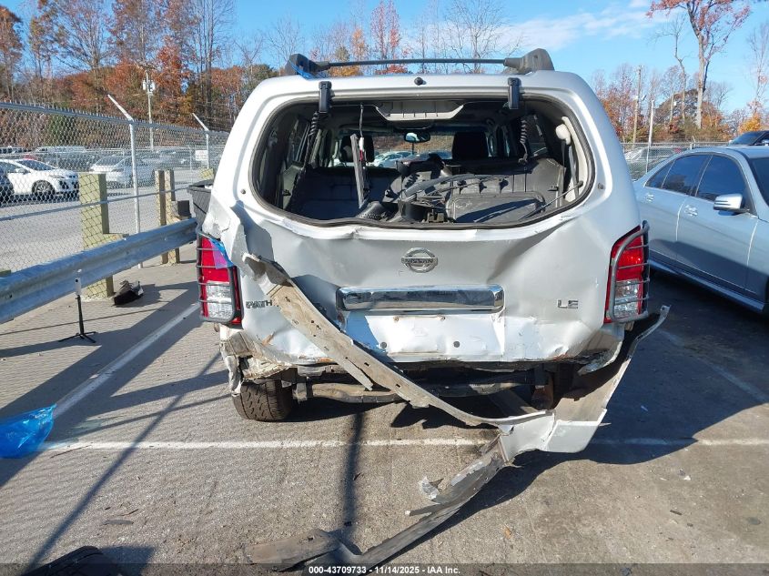 2005 Nissan Pathfinder Le VIN: 5N1AR18U95C768150 Lot: 43709733