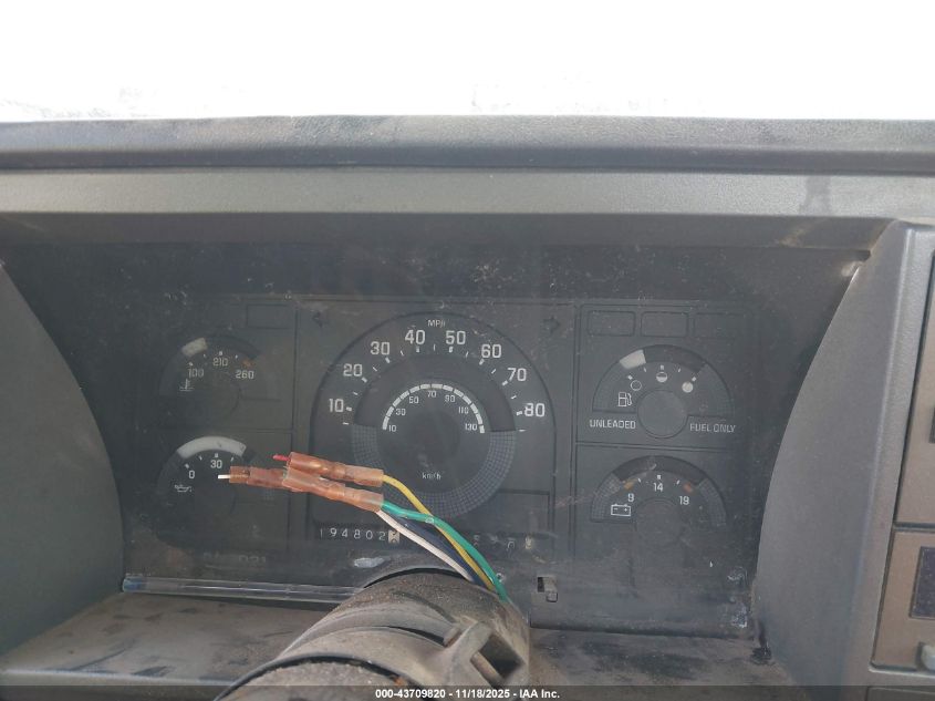 1991 Chevrolet Gmt-400 C1500 VIN: 1GCDC14K0MZ139265 Lot: 43709820