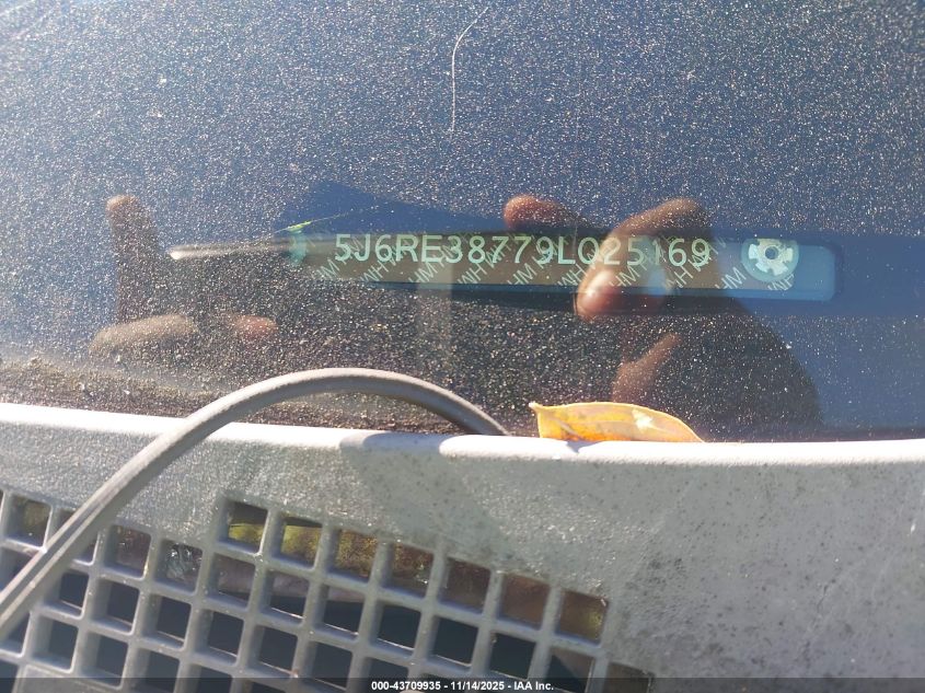 2009 Honda Cr-V Ex-L VIN: 5J6RE38779L025169 Lot: 43709935