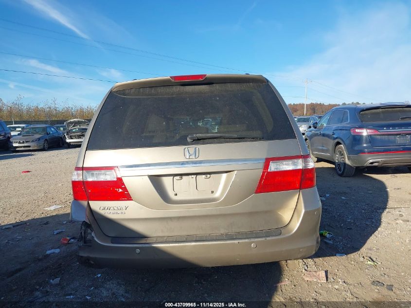 2006 Honda Odyssey Touring VIN: 5FNRL38886B025152 Lot: 43709965