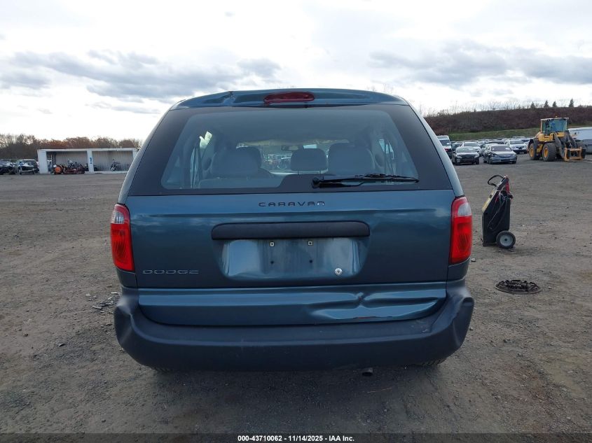 2006 Dodge Caravan Se VIN: 1D4GP25R96B668960 Lot: 43710062