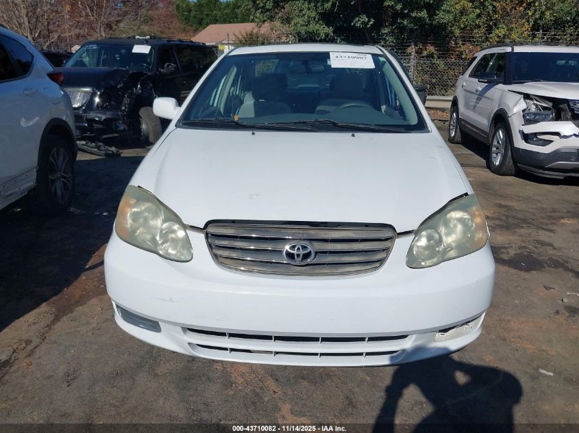 2003 Toyota Corolla Le VIN: 2T1BR32E03C074991 Lot: 43710082