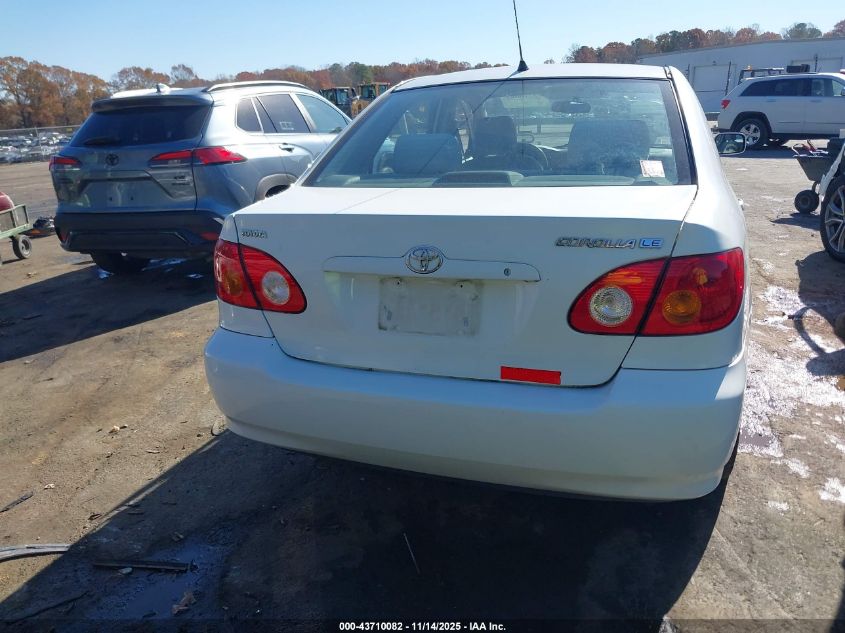 2003 Toyota Corolla Le VIN: 2T1BR32E03C074991 Lot: 43710082