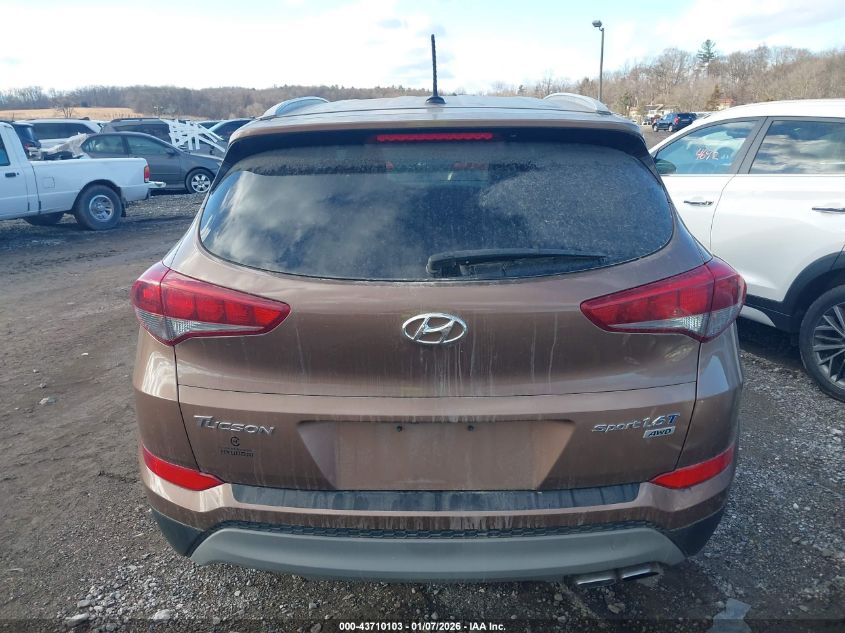 2017 Hyundai Tucson Sport VIN: KM8J3CA27HU393606 Lot: 43710103