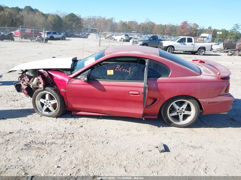 1998 Ford Mustang Gt VIN: 1FAFP42X5WF233228 Lot: 43710225