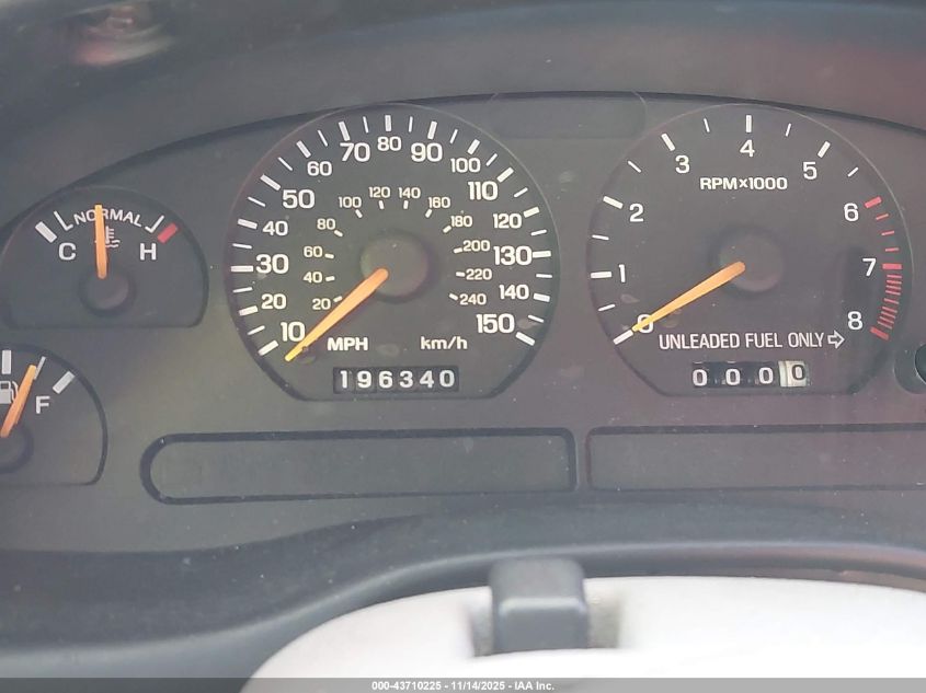 1998 Ford Mustang Gt VIN: 1FAFP42X5WF233228 Lot: 43710225