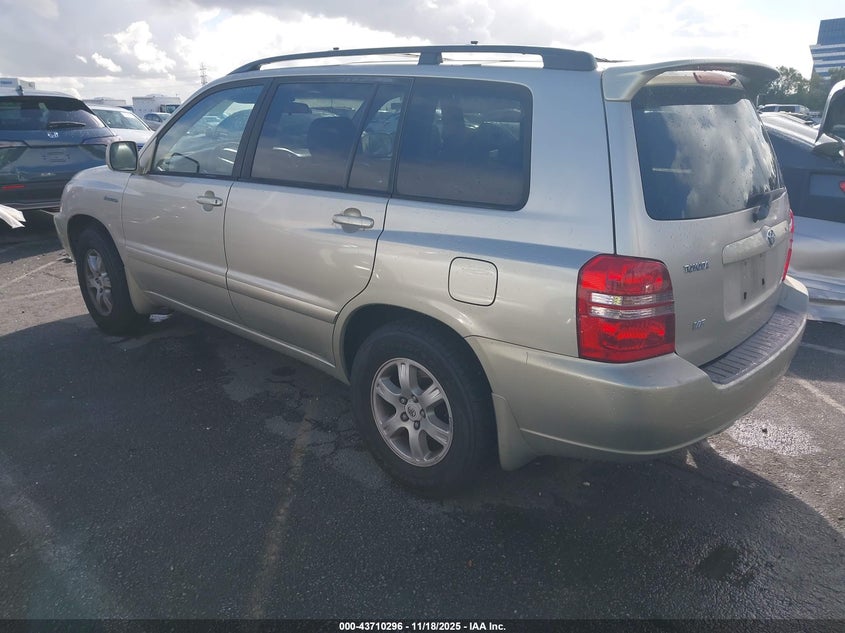 JTEGF21A320030172 2002 TOYOTA HIGHLANDER photo no. 3