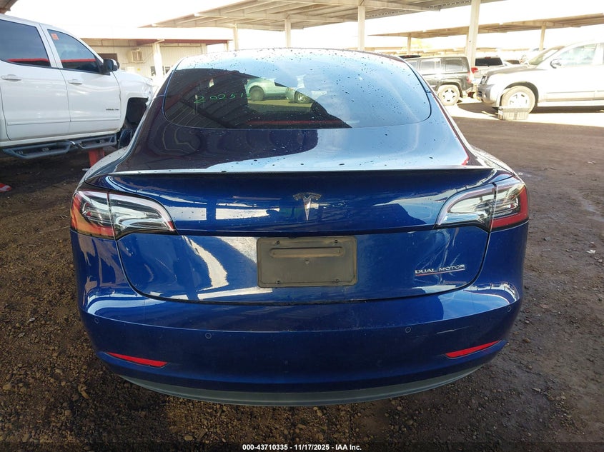 2022 Tesla Model 3 Performance Dual Motor All-Wheel Drive VIN: 5YJ3E1EC7NF202513 Lot: 43710335