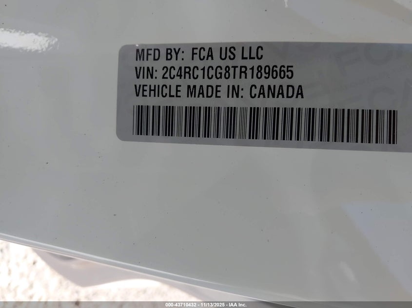 2C4RC1CG8TR189665 2026 CHRYSLER VOYAGER photo no. 5
