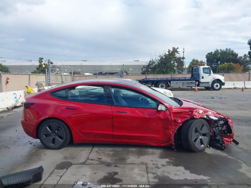 2023 Tesla Model 3 Rear-Wheel Drive VIN: 5YJ3E1EA5PF704986 Lot: 43710563
