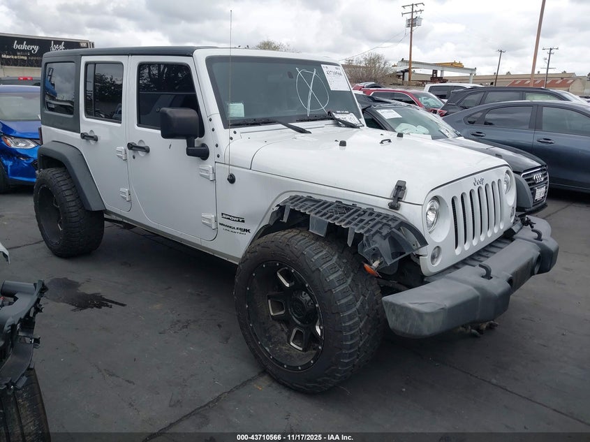 2018 JEEP WRANGLER JK UNLIMITED SPORT 4X4 - 1C4BJWDG7JL858890