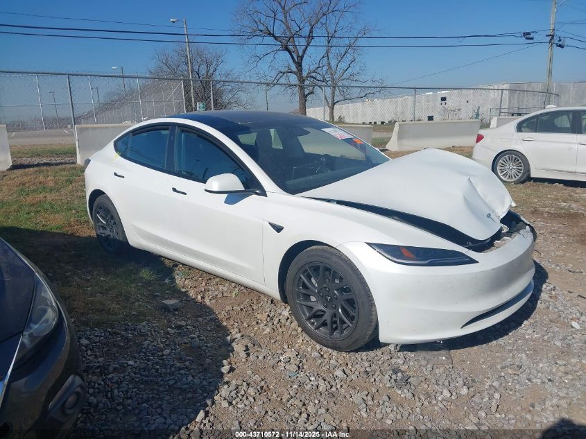 2024 Tesla Model 3 Long Range Dual Motor All-Wheel Drive VIN: 5YJ3E1EB3RF801373 Lot: 43710572
