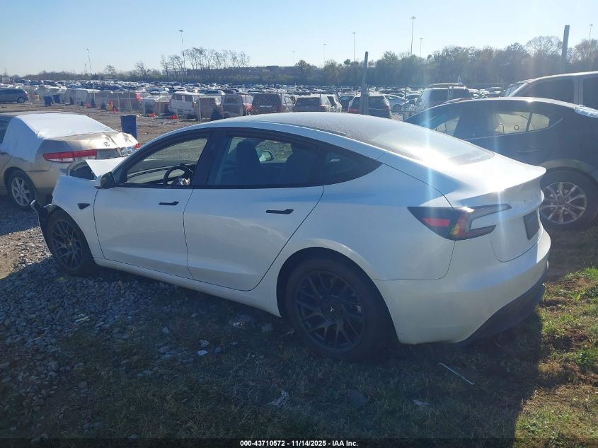 2024 Tesla Model 3 Long Range Dual Motor All-Wheel Drive VIN: 5YJ3E1EB3RF801373 Lot: 43710572