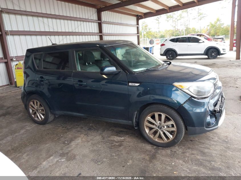 2018 Kia Soul + VIN: KNDJP3A5XJ7568955 Lot: 43710690