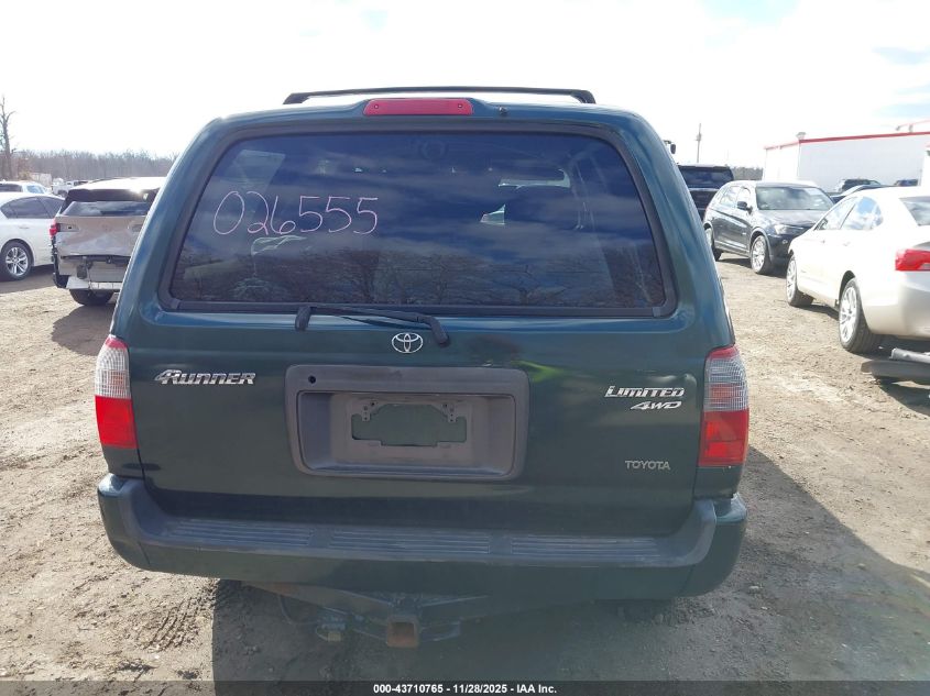 1999 Toyota 4Runner Limited V6 VIN: JT3HN87R6X9026555 Lot: 43710765