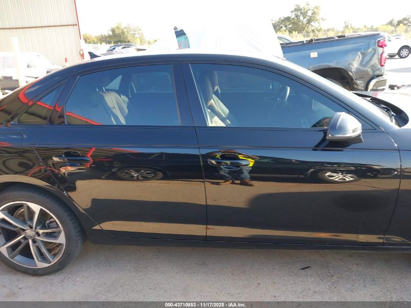 2019 Audi A4 40 Premium/40 Titanium Premium VIN: WAUGMAF40KN013692 Lot: 43710853