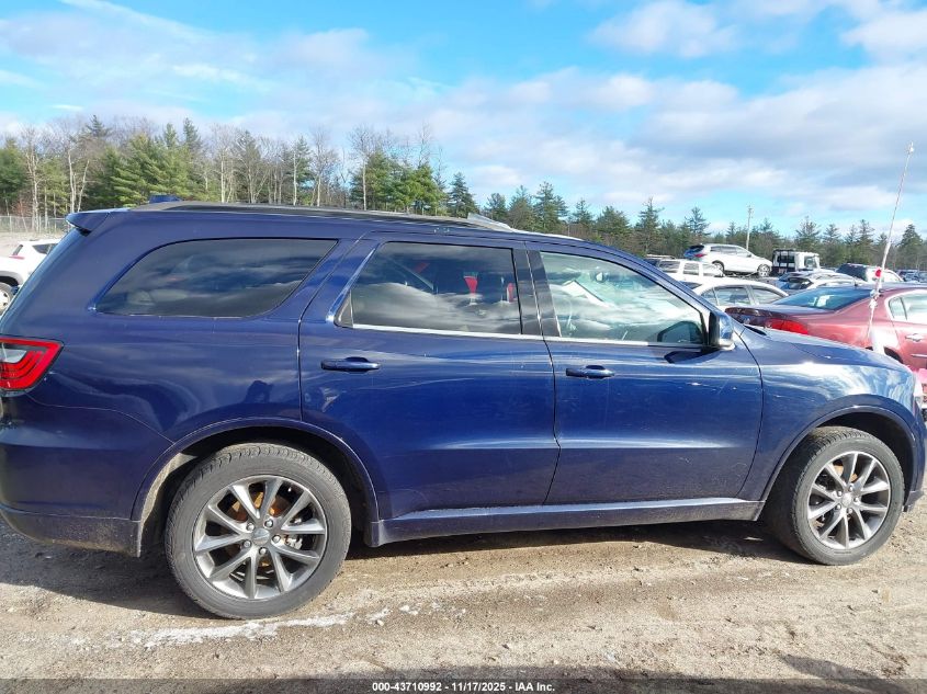 2018 Dodge Durango Gt Awd VIN: 1C4RDJDG6JC198267 Lot: 43710992
