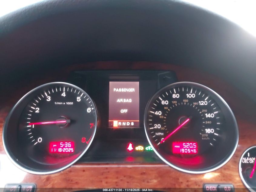 2006 Audi A8 L 4.2 VIN: WAUML44E36N007460 Lot: 43711130