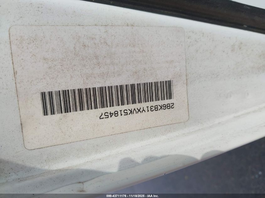 1997 Dodge Ram Van B3500 VIN: 2B6KB31YXVK518457 Lot: 43711176