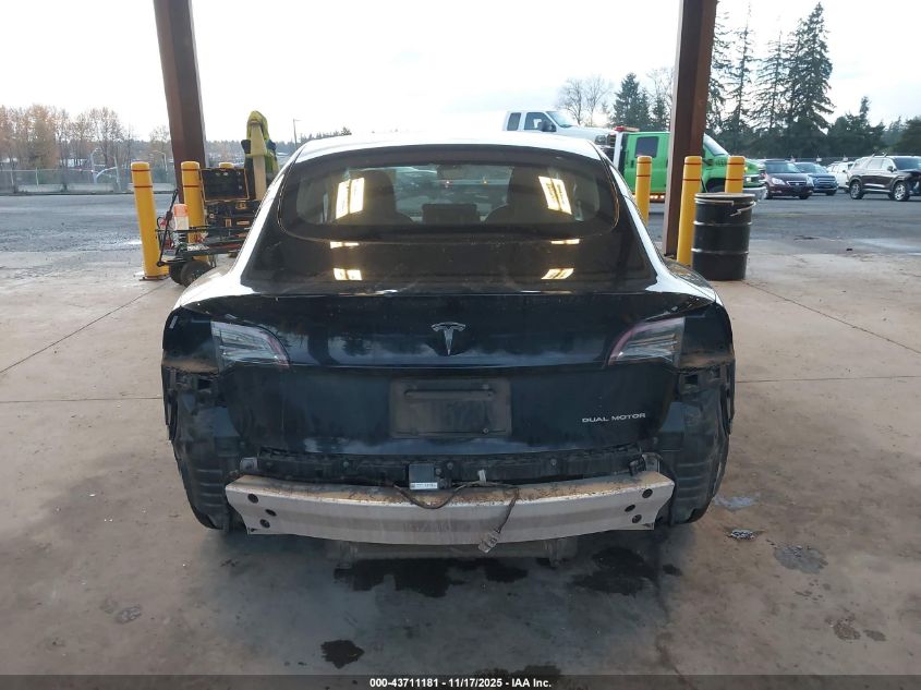 2019 Tesla Model 3 Long Range/Performance VIN: 5YJ3E1EBXKF384405 Lot: 43711181