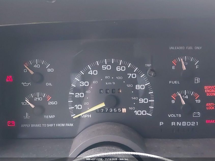 1995 GMC Safari Xt VIN: 1GKDM19W3SB537606 Lot: 43711238