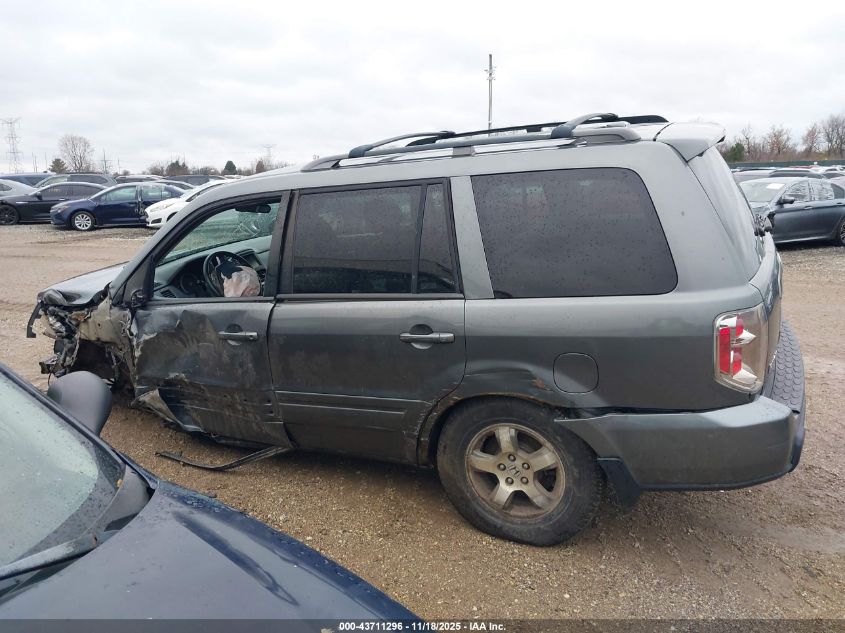 2007 Honda Pilot Ex-L VIN: 5FNYF18707B006997 Lot: 43711296