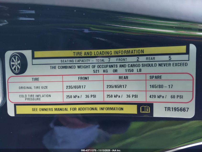 2026 Chrysler Voyager Lx VIN: 2C4RC1CG9TR195667 Lot: 43711370