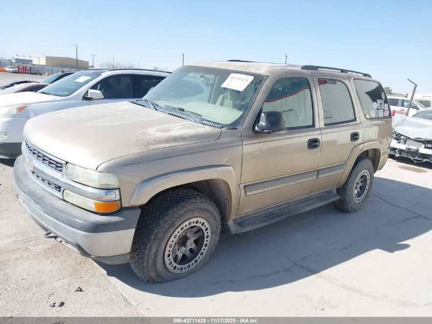 2005 Chevrolet Tahoe Ls VIN: 1GNEK13TX5J225093 Lot: 43711425
