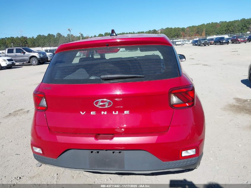 2022 Hyundai Venue Se VIN: KMHRB8A38NU142942 Lot: 43711442