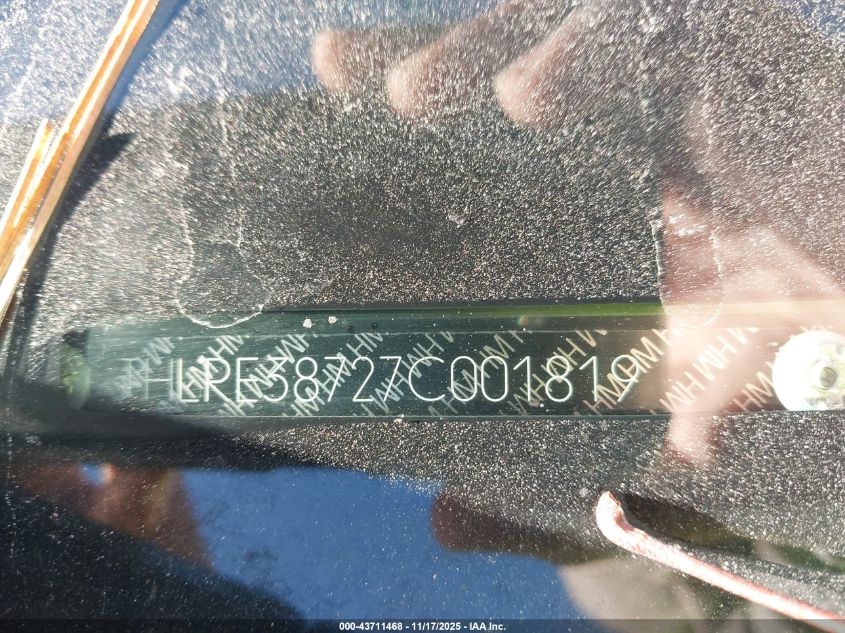 2007 Honda Cr-V Ex-L VIN: JHLRE38727C001819 Lot: 43711468