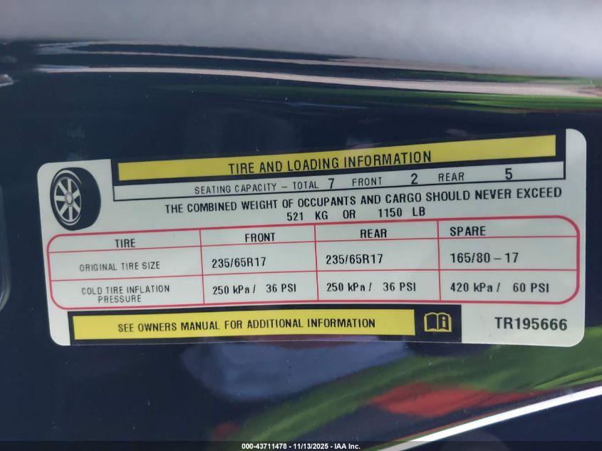 2026 Chrysler Voyager Lx VIN: 2C4RC1CG7TR195666 Lot: 43711478