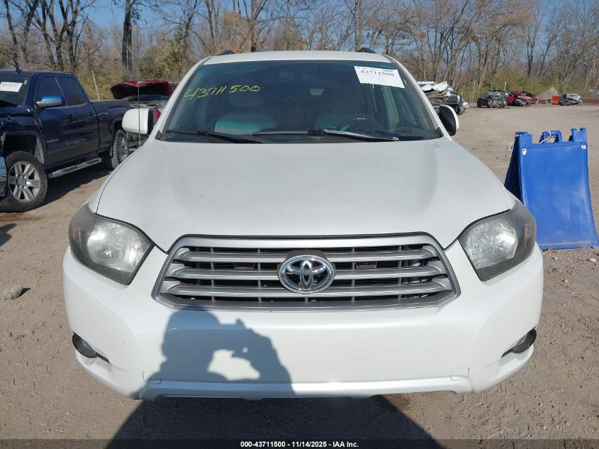 2008 Toyota Highlander VIN: JTEES41A882099662 Lot: 43711500