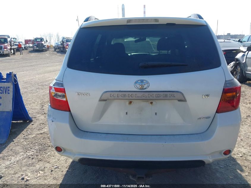 2008 Toyota Highlander VIN: JTEES41A882099662 Lot: 43711500