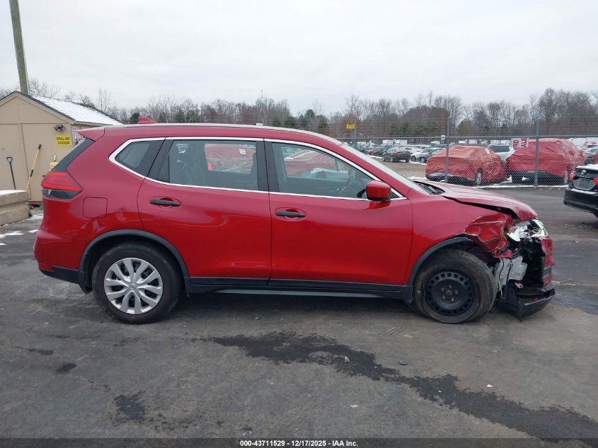 2017 Nissan Rogue S VIN: JN8AT2MVXHW009752 Lot: 43711529