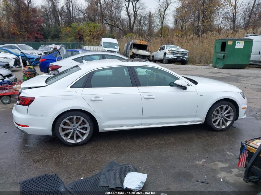 2019 Audi A4 45 Premium VIN: WAUDNAF44KN005451 Lot: 43711583